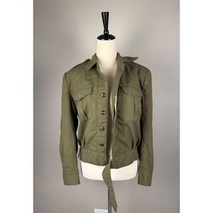 Greek Army Ike Jacket‎ Wool Field Olive Green Military Vintage S M